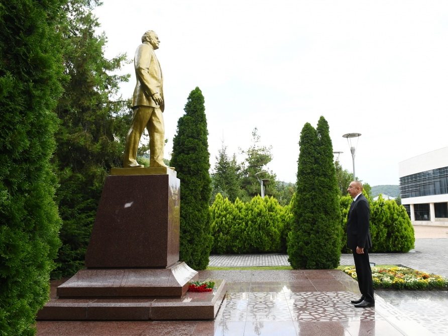 Президент Ильхам Алиев посетил Габалинский район - ФОТО
