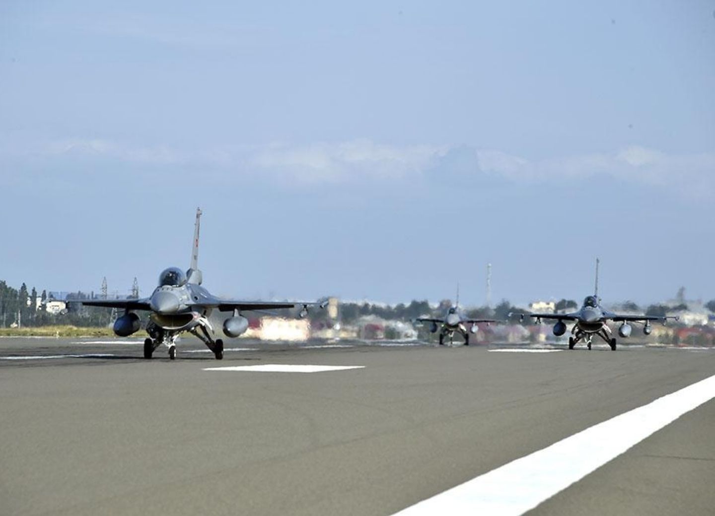 Самолеты F-16 ВВС Турции, участвующие в учениях TurAz Qartalı 2020, прибыли в Азербайджан - ФОТО - ВИДЕО 