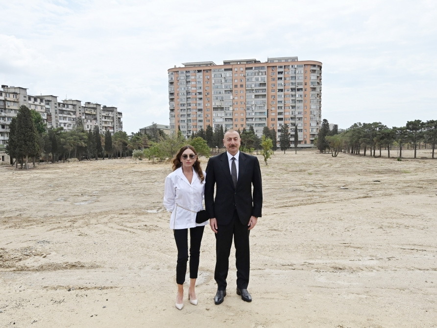 Президент Ильхам Алиев ознакомился с работами, которые будут осуществлены в лесном парке в Баку - ФОТО