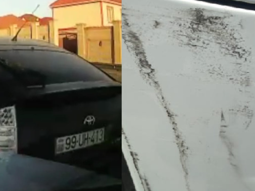 «Ударил и поехал дальше»: Автохулиган спровоцировал ДТП на трассе Баку-Аэропорт - ВИДЕО