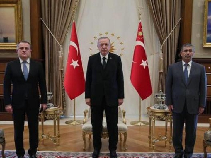 Türkiyə Prezidenti Ceyhun Bayramov və Zakir Həsənovu qəbul etdi