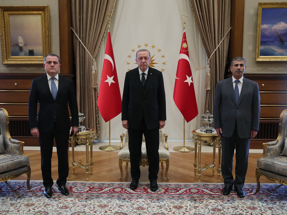 Президент Турции принял Джейхуна Байрамова и Закира Гасанова