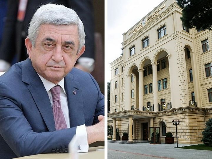 Минобороны Азербайджана ответило экс-президенту Армении Сержу Саргсяну