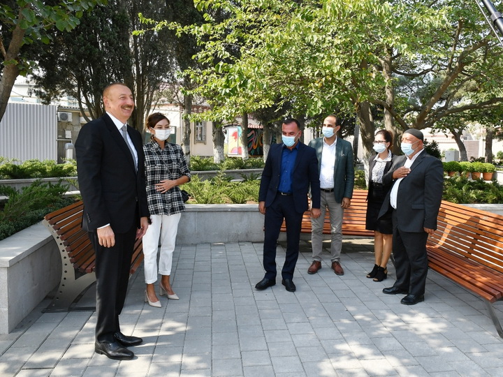 Ильхам Алиев ознакомился с работами по благоустройству в Балаханы - ФОТО
