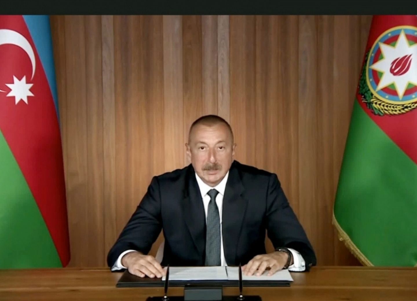 Президент Ильхам Алиев выступил на общих дебатах в видеоформате 75-й сессии Генеральной Ассамблеи ООН - ФОТО
