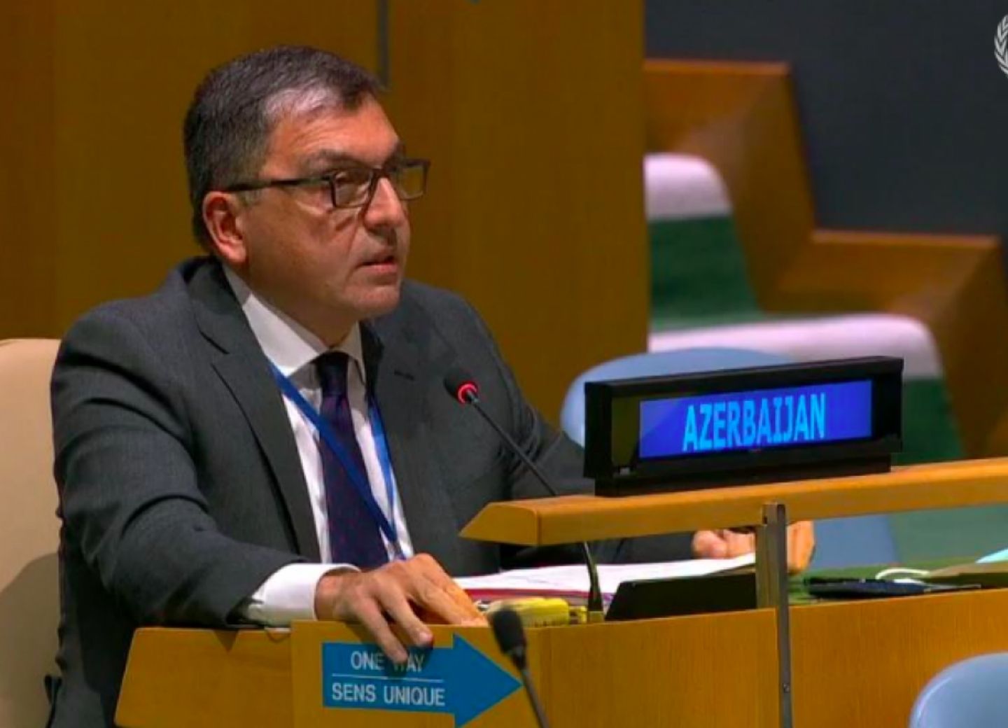Делегация Азербайджана дала решительный отпор абсурдным заявлениям премьер-министра Армении на 75-й сессии Генассамблеи ООН