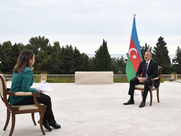 Azərbaycan Prezidenti “Əl-Cəzirə” televiziya kanalına müsahibə verib - FOTO