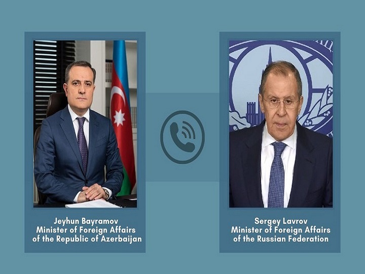 Ceyhun Bayramovla Lavrov arasında telefon danışığı olub