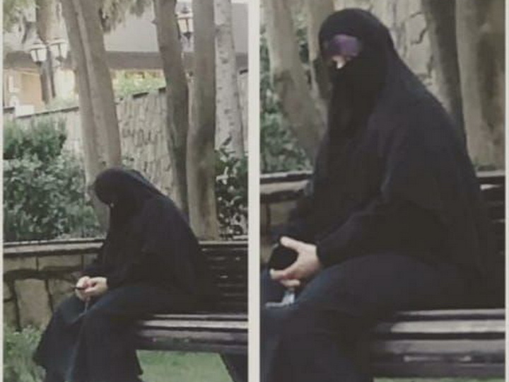 Бакинская полиция – о женщине в черной парандже с «мужской рукой» – ФОТО