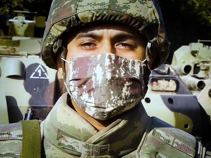 Азербайджанский солдат обратился к народу в связи с коронавирусом - ВИДЕО
