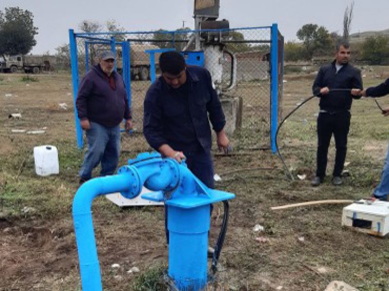 На освобожденных территориях Азербайджана восстанавливают субартезианские скважины – ФОТО