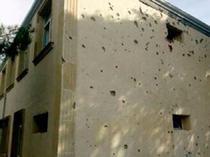 Ermənistan Silahlı Qüvvələri Ağdamda məktəb binasını atəşə tutub - FOTO