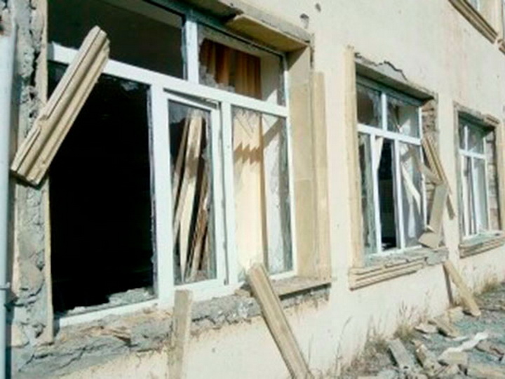 Армянские вооруженные силы обстреляли школу в Агдаме – ФОТО