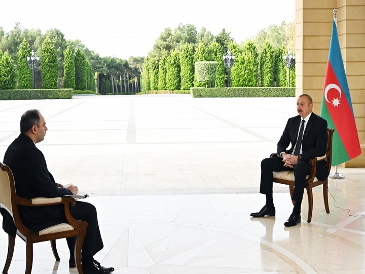 Prezident İlham Əliyev Rusiyanın İnterfaks agentliyinə müsahibə verib – FOTO – YENİLƏNİB