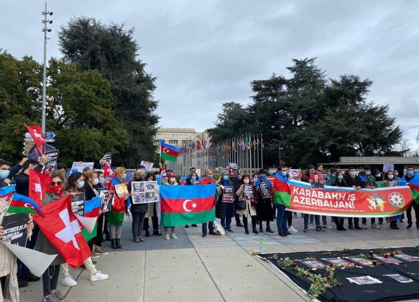 В Женеве прошла акция протеста против армянской агрессии – ФОТО