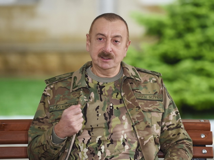 Ильхам Алиев: Мы продемонстрируем военную технику, взятую в качестве трофеев