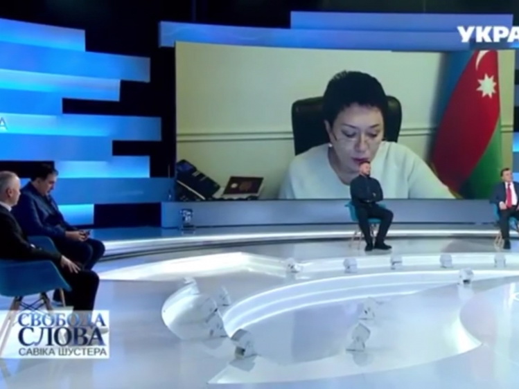 Эльмира Ахундова рассказала в украинской телепередаче о победе Азербайджана - ФОТО