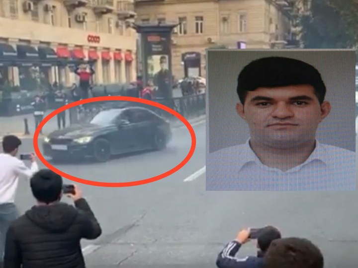 Лишен прав водитель, устроивший автош-шоу в центре Баку – ВИДЕО