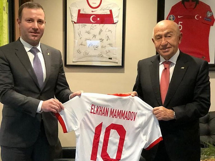 Эльхан Мамедов встретился с руководством Федерации футбола Турции