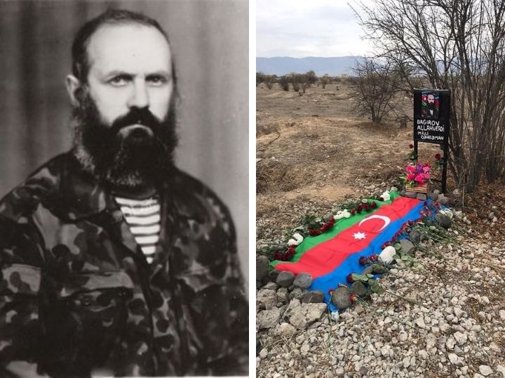 Могила Национального героя Аллахверди Багирова благоустроена впервые за 27 лет - ФОТО