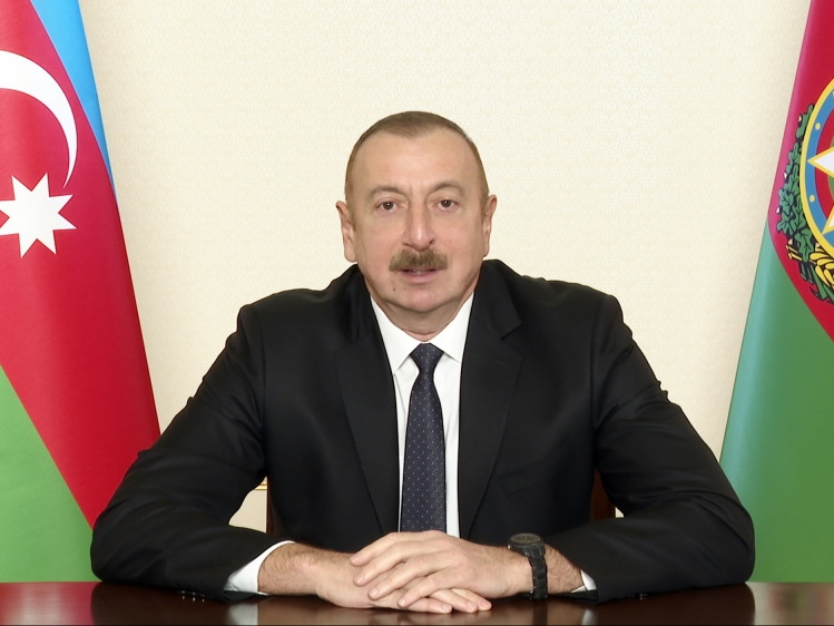 Президент Азербайджана Ильхам Алиев обратился к народу - ВИДЕО