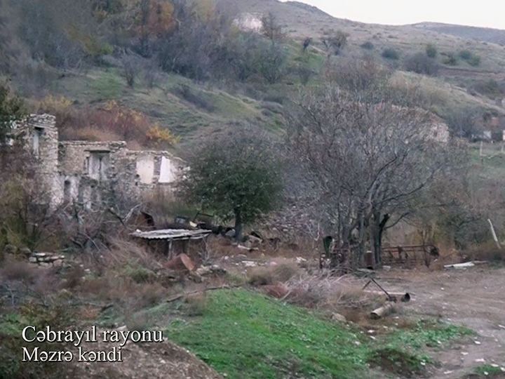 İşğaldan azad olunmuş Cəbrayıl rayonunun Məzrə kəndi - VİDEO