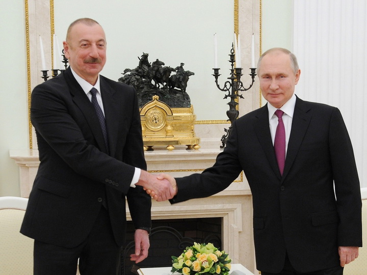 Состоялась двусторонняя встреча Ильхама Алиева и Владимира Путина - ВИДЕО