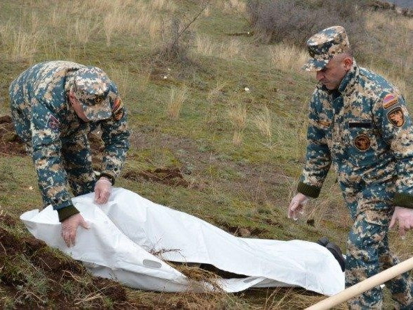 В Джебраиле нашли останки еще одного уничтоженного армянского военнослужащего