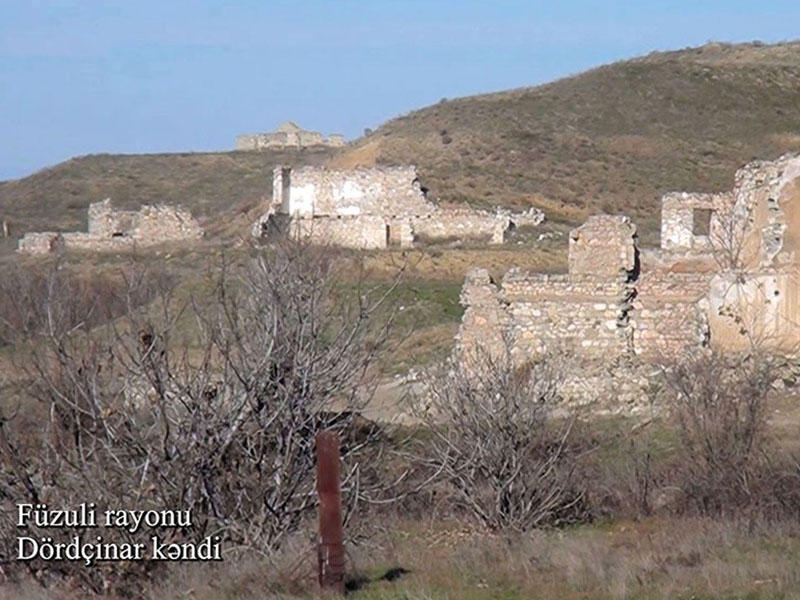 Füzuli rayonunun Dördçinar kəndi - VİDEO