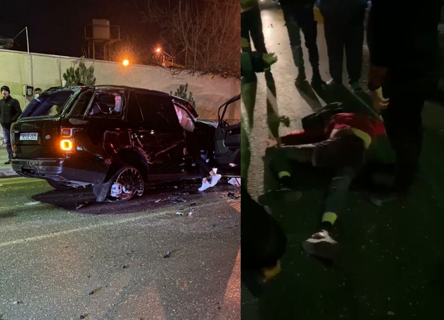 В Баку Range Rover протаранил на встречке Mercedes, есть погибший – ФОТО - ВИДЕО