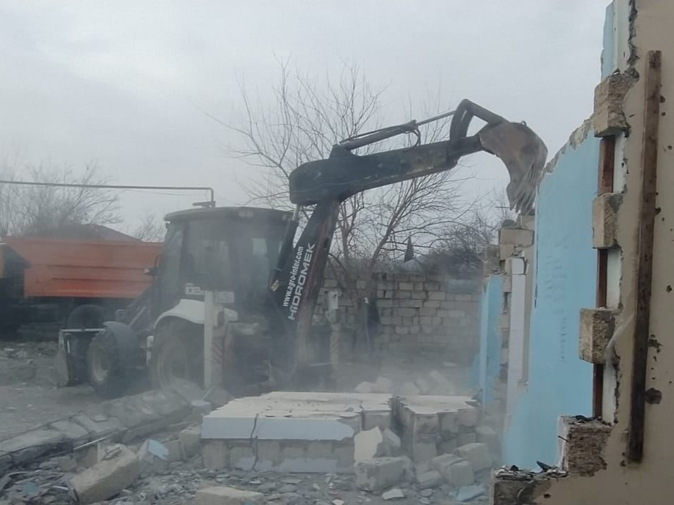 В Горадизе восстанавливаются дома, разрушенные в результате армянской агрессии – ФОТО
