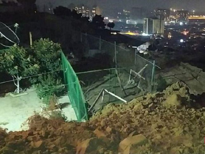 Badamdarda yenə sürüşmə oldu, dağıntılar var - FOTO