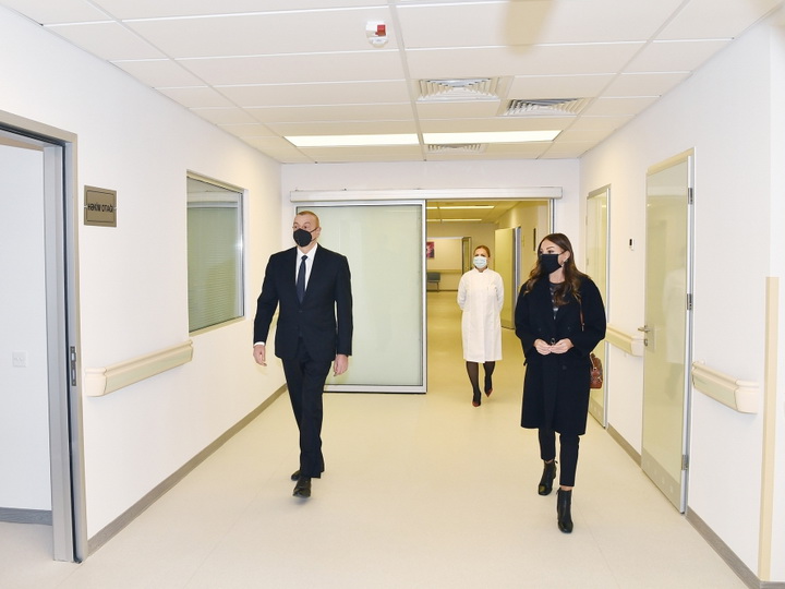 Ильхам Алиев и Мехрибан Алиева открыли новое здание Абшеронской центральной районной больницы - ФОТО - ВИДЕО