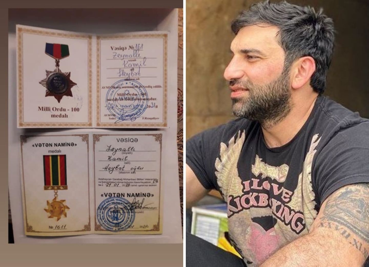 Госслужба отреагировала на сообщения о награждении Кямиля Зейналлы медалями - ФОТО