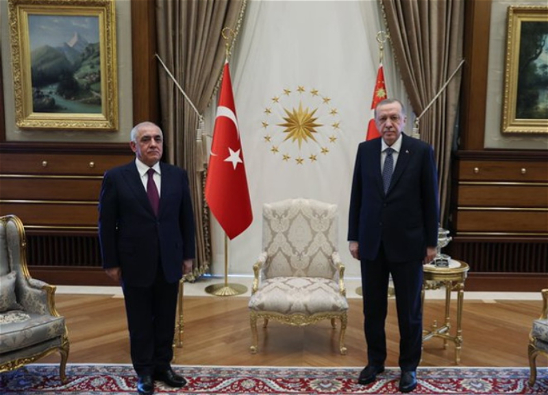 Эрдоган принял премьер-министра Азербайджана