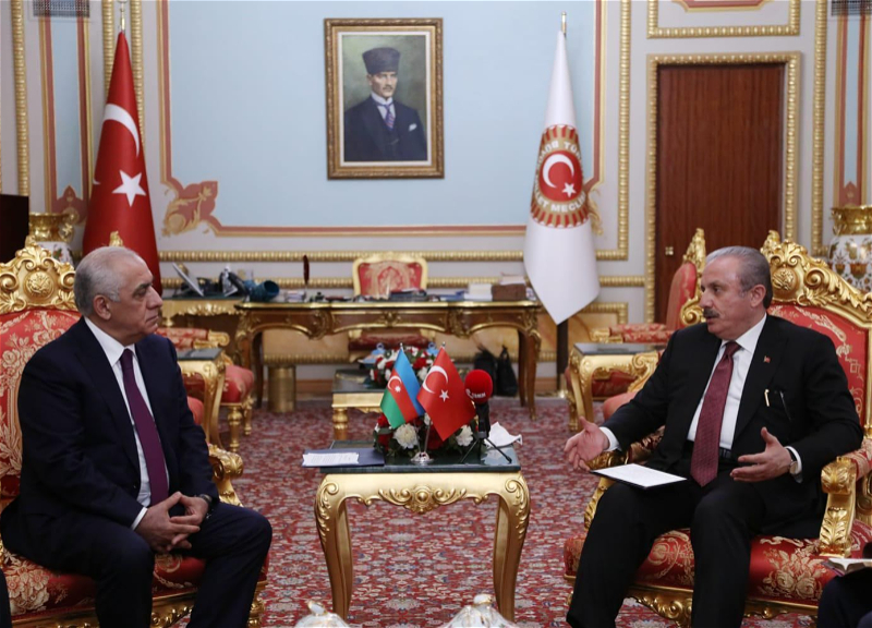 Премьер-министр Али Асадов встретился с председателем Великого национального собрания Турции - ФОТО