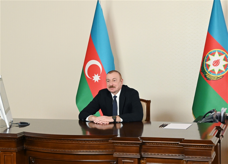 Ильхам Алиев принял в видеоформате сопредседателя Международного центра Низами Гянджеви - ФОТО