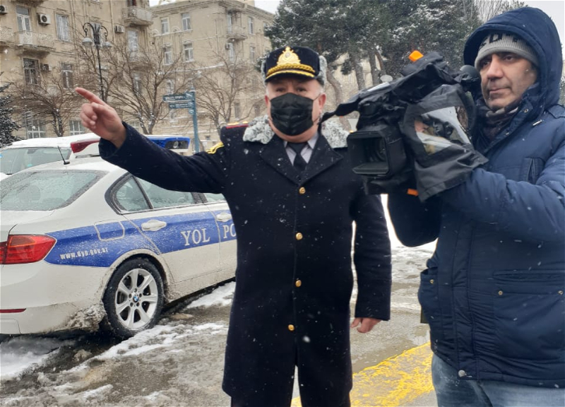 Дорожная полиция Баку работает в усиленном режиме - ФОТО
