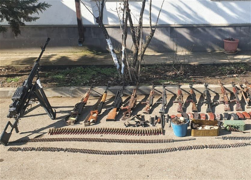 В Ходжавенде обнаружены боеприпасы, брошенные армянами при бегстве во время войны - ВИДЕО