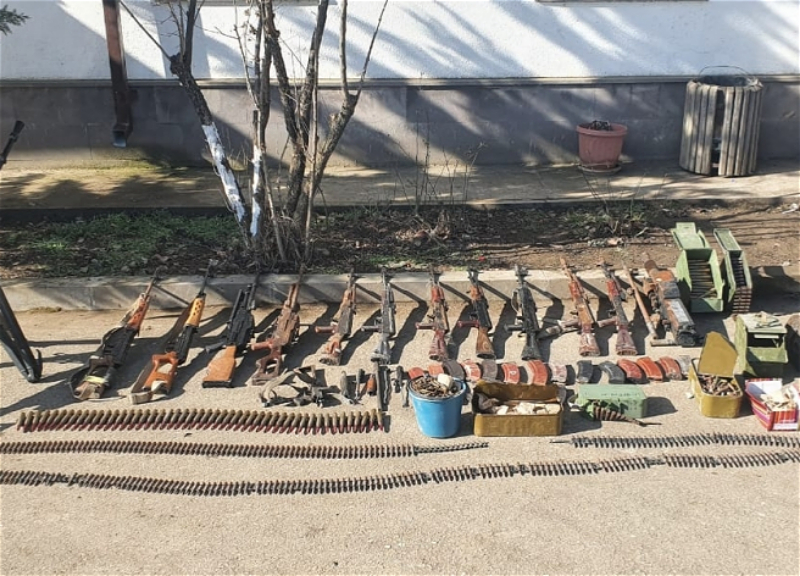 В Ходжавенде обнаружено большое количество боеприпасов