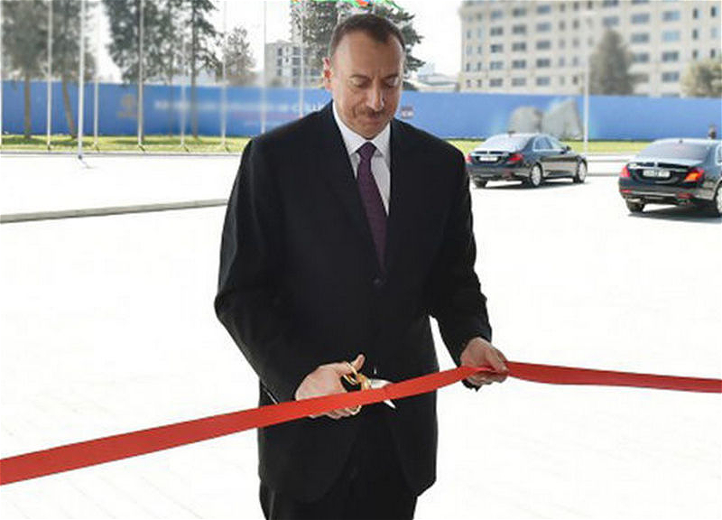 Prezident “Azərbaycan Xəzər Dəniz Gəmiçiliyi”nin yeni inzibati binasının açılışında iştirak edib - FOTO - YENİLƏNİB