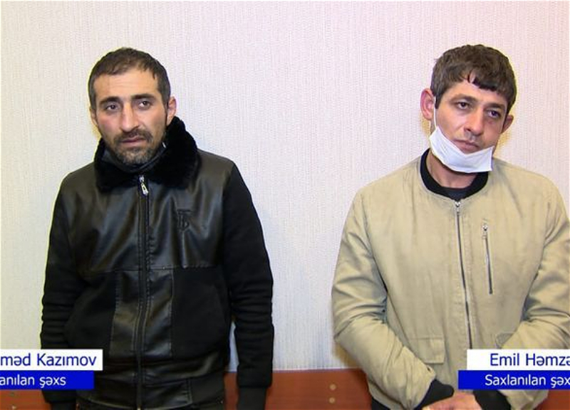 В Баку похищение платежного терминала попало на камеры видеонаблюдения, преступники задержаны - ВИДЕО