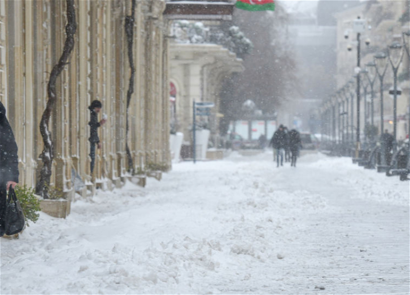 Предупреждение: В Баку ожидается ураганный ветер и снег
