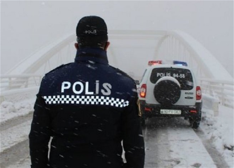 Дорожная полиция обратилась к населению в связи с непогодой в Азербайджане - ВИДЕО