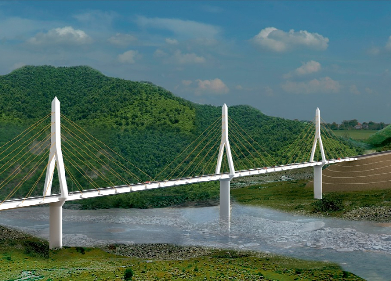 В Азербайджане строится подвесной мост протяженностью более километра - ФОТО