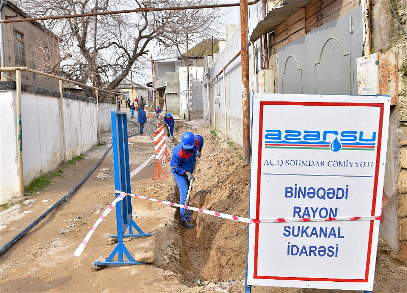В Бинагади реализуется проект по улучшению водоснабжения более 1000 жителей – ФОТО