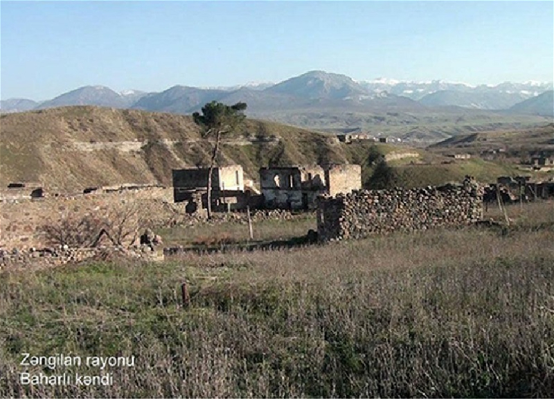Düşməndən azad edilmiş Zəngilanın Baharlı kəndi - VİDEO