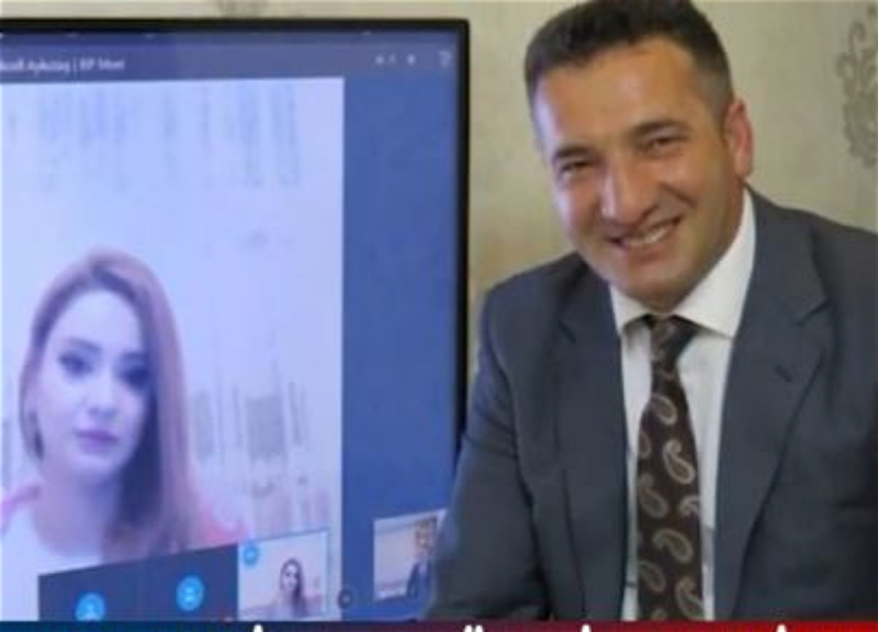 Из-за коронавируса азербайджанка обручилась с возлюбленным онлайн - ВИДЕО