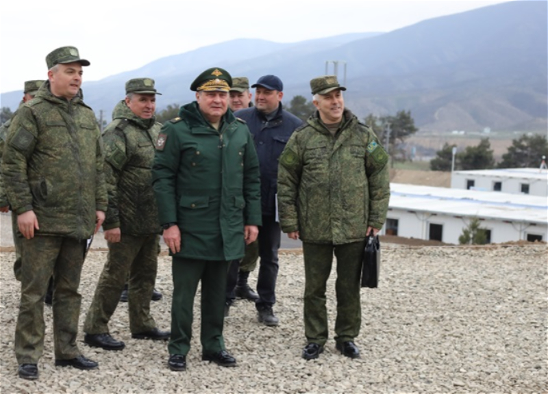 Замминистра обороны РФ посетил зону ответственности российских миротворцев в Азербайджане