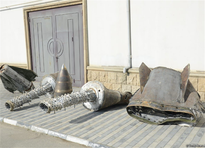 В Баку демонстрируются обломки ракет «Искандер» - ВИДЕО